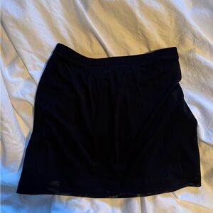 White Fox black skirt with slit